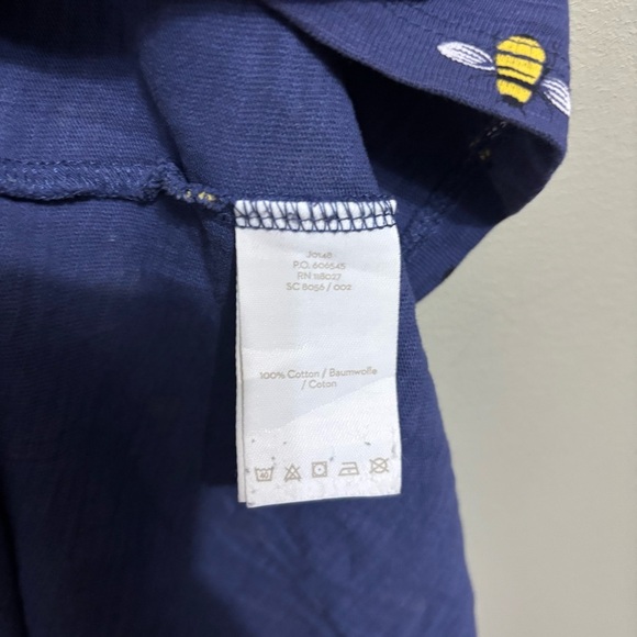 Boden 8P Phoebe Bee Print Jersey Dress Harbour Blue Honey Bee - Picture 6 of 7